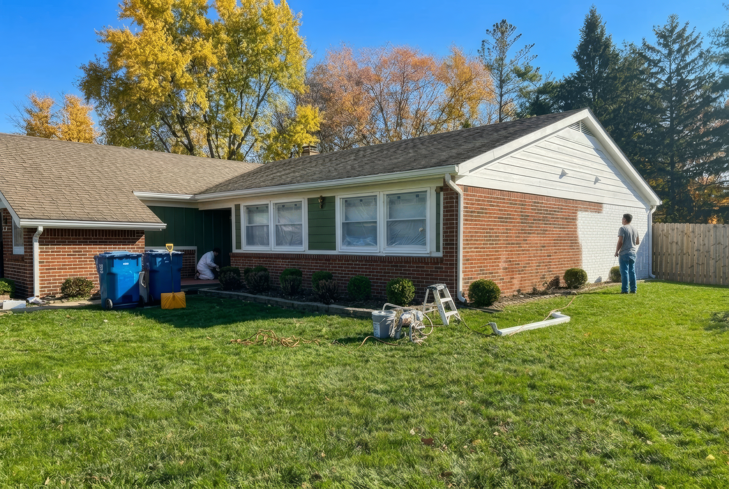 After — home exterior after painting