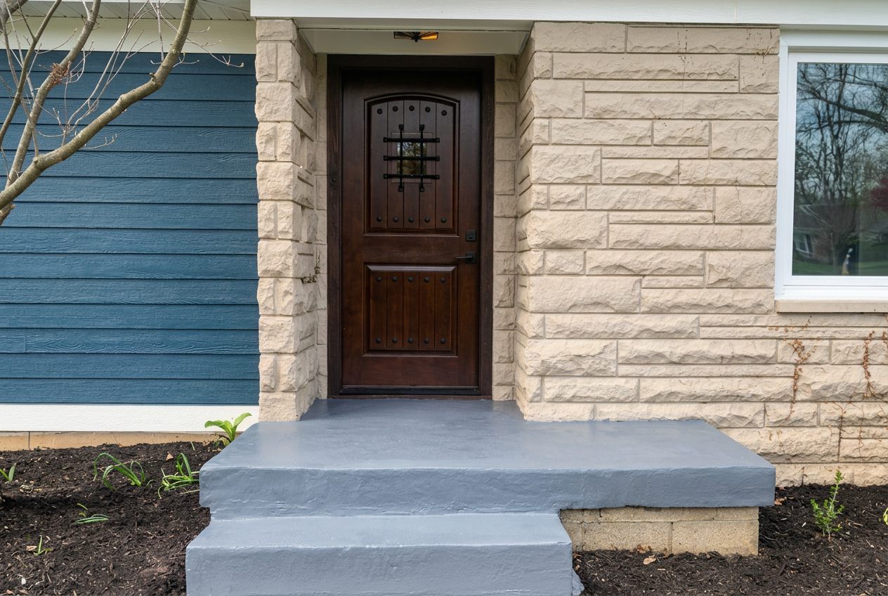 Home exterior after remodeling