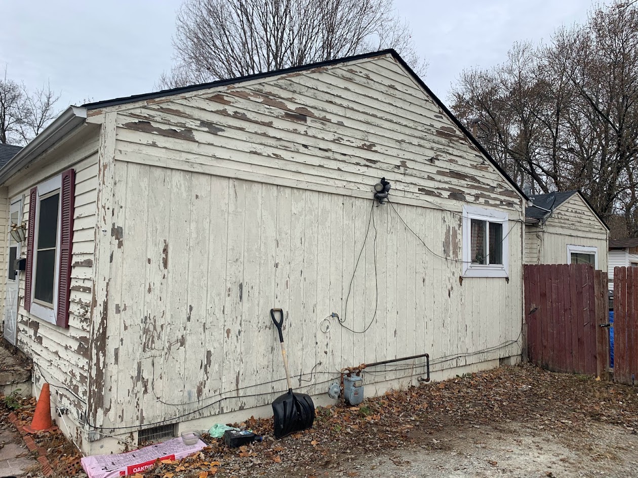 Exterior before painting